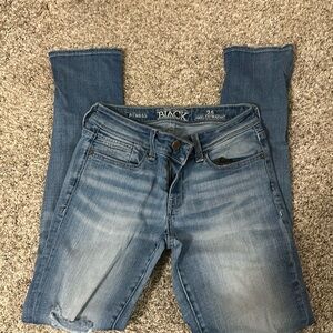 Buckle black ankle straight